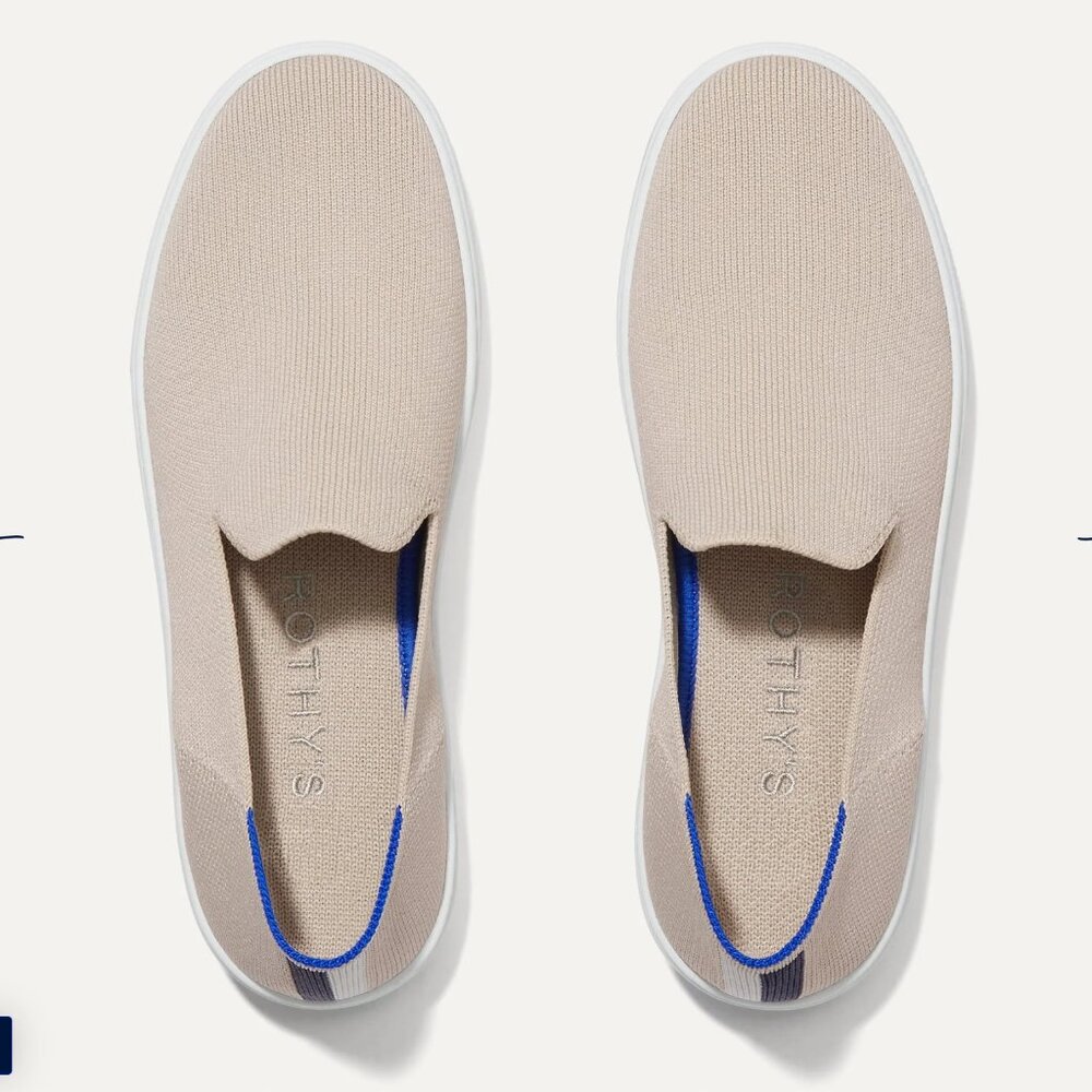 Rothy The Original Slip On Sneaker in Sand Size 8